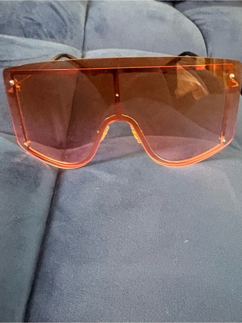 Oversized Shield Sunglasses - Pink